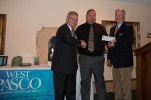 Chip, Doug and Rick -Rick Hess with a check for $5,200
