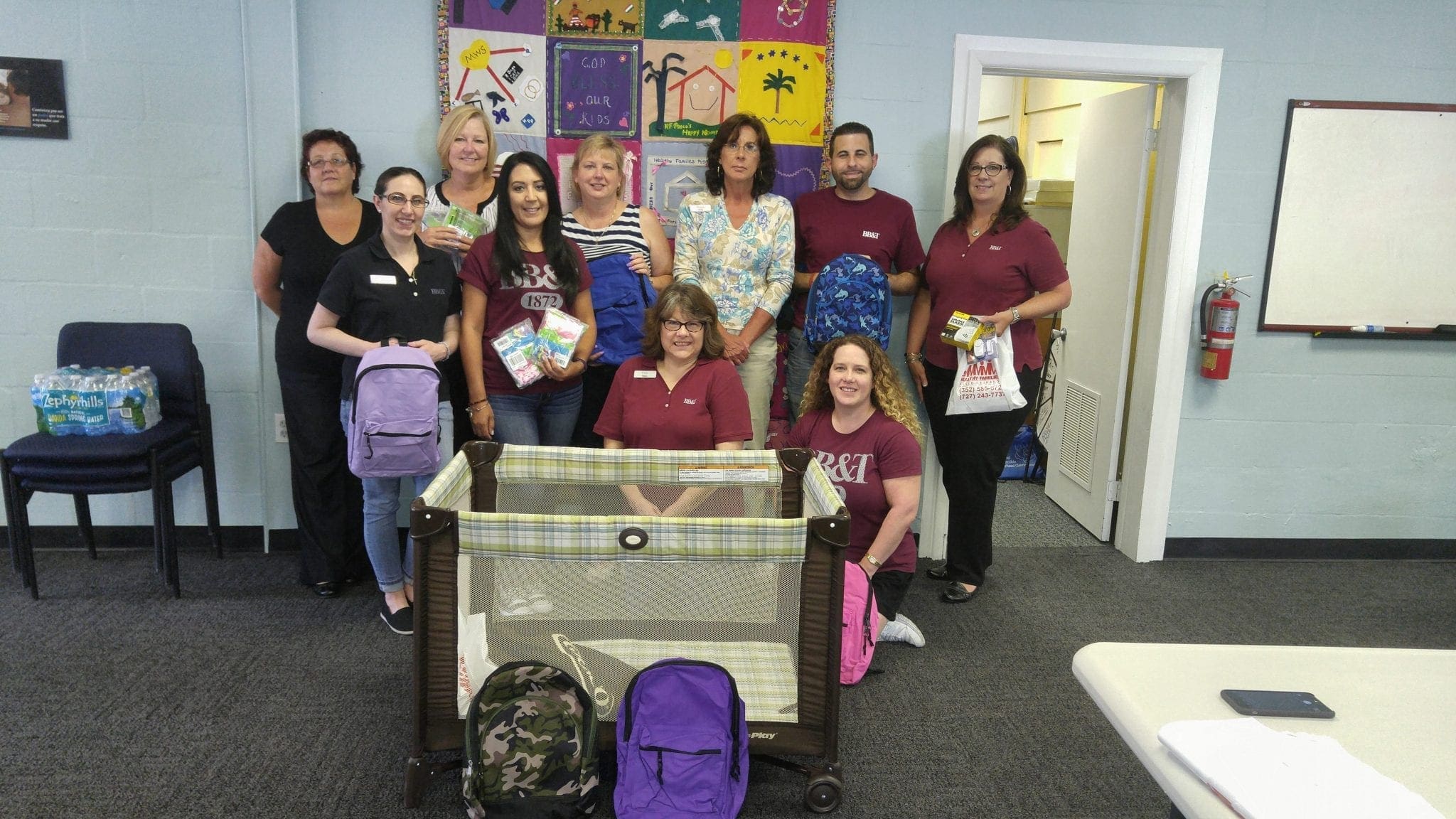 Pasco BB&T donates time and over $3,300 in items to Pasco Kids First