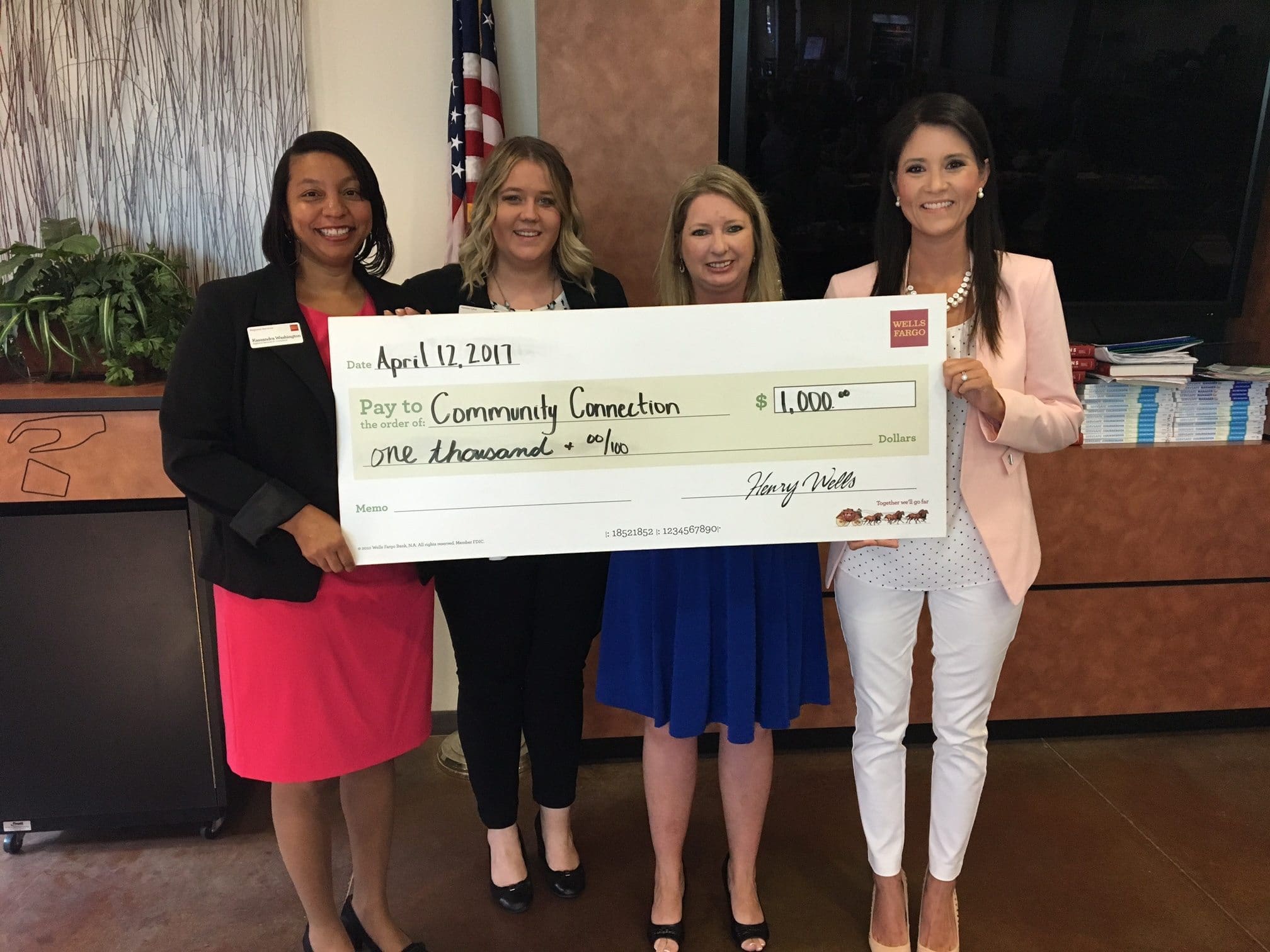 Wells Fargo Awards Pasco Kids First with Grant