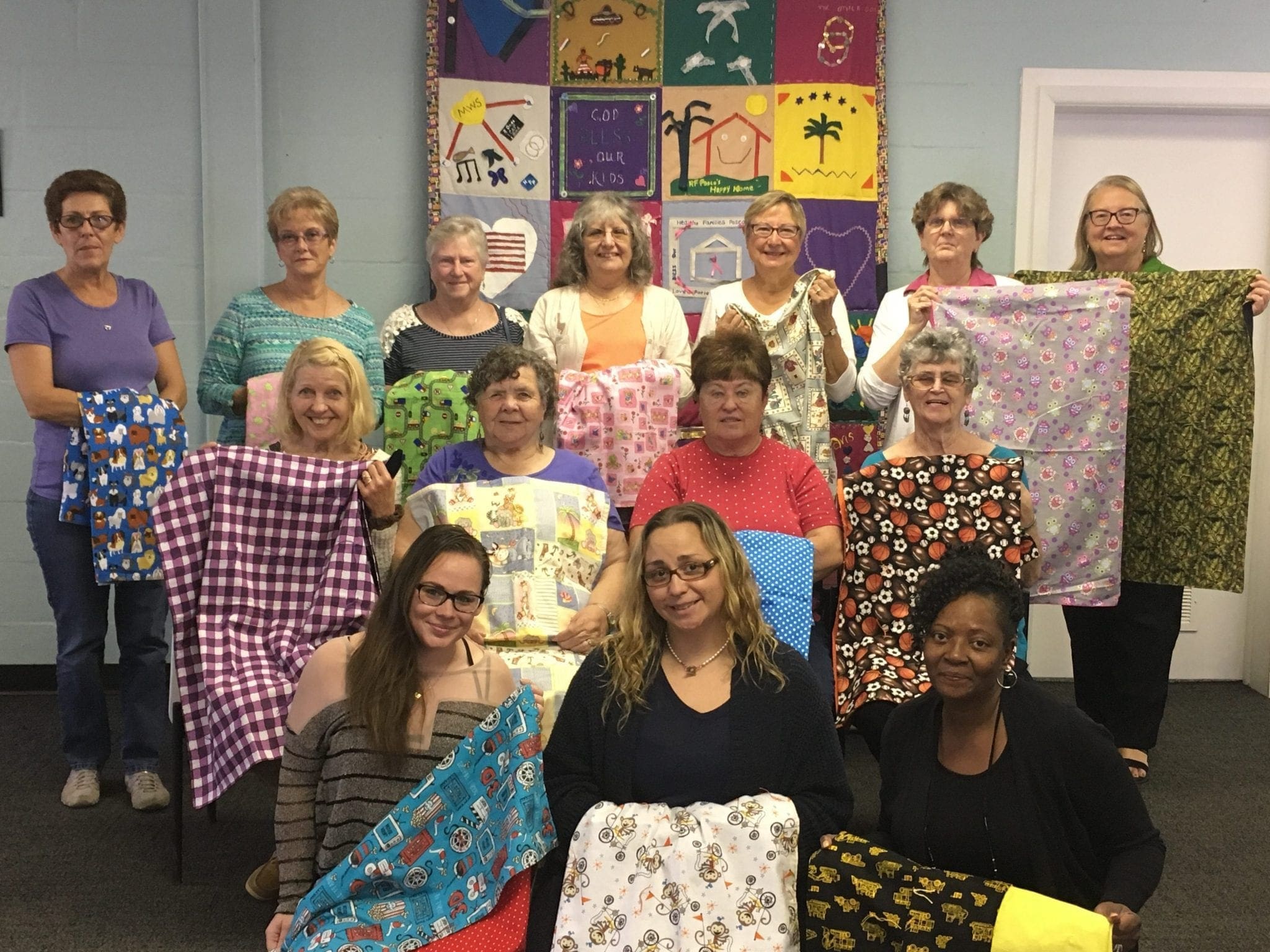 Casa del Sol group donate tummy time quilts